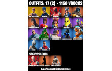 UNIQUE - OG STW,  Deadpool  [17 Skins, 1150 Vbucks, 18 Axes, 23 Emotes, 31 Gliders and MORE!]