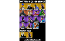 UNIQUE - Ragnarok (Stage 6),  Drift  [15 Skins, 50 Vbucks, 14 Axes, 28 Emotes, 16 Gliders and MORE!]