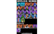 UNIQUE - Tilted Teknique,  DJ Yonder [22 Skins, 100 Vbucks, 22 Axes, 44 Emotes, 29 Gliders and MORE!]