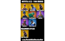 UNIQUE - OG STW, Blue Striker [8 Skins, 1100 Vbucks, 9 Axes, 15 Emotes and MORE!]