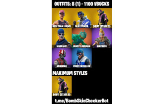 UNIQUE - OG STW, Blue Striker [8 Skins, 1100 Vbucks, 9 Axes, 15 Emotes and MORE!]