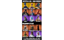 UNIQUE - OG STW,  [9 Skins, 1000 Vbucks, 9 Axes, 13 Emotes,10 Gliders and MORE!]