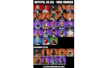 UNIQUE - Jules,  DJ Yonder  [23 Skins, 1550 Vbucks, 30 Axes, 36 Emotes, 37 Gliders and MORE!]