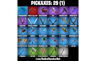 UNIQUE -  Blue Striker ,  Trilogy  [21 Skins, 700 Vbucks, 29 Axes, 37 Emotes, 37 Gliders and MORE!]