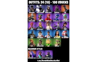 UNIQUE - Aura,  Jules  [24 Skins, 100 Vbucks, 18 Axes, 37 Emotes, 24 Gliders and MORE!]