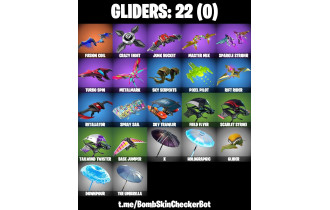 UNIQUE - Aura, Tilted Teknique [28 Skins, 600 Vbucks, 22 Axes, 26 Emotes, 22 Gliders and MORE!]