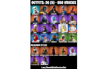 UNIQUE - Lynx,  Summit Striker  [20 Skins, 650 Vbucks, 25 Axes, 39 Emotes, 31 Gliders and MORE!]