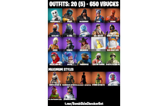 UNIQUE - Lynx,  Summit Striker  [20 Skins, 650 Vbucks, 25 Axes, 39 Emotes, 31 Gliders and MORE!]