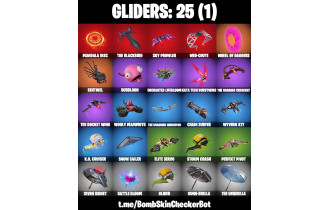 UNIQUE - Spider Man,  Erisa  [26 Skins, 500 Vbucks, 27 Axes, 23 Emotes, 25 Gliders and MORE!]