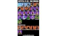 UNIQUE - Lynx, Dire  [21 Skins, 200 Vbucks, 18 Axes, 37 Emotes, 26 Gliders and MORE!]