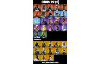 UNIQUE -  Blackheart ,  The Prisoner  [22 Skins, 13 Axes, 20 Emotes, 14 Gliders and MORE!]