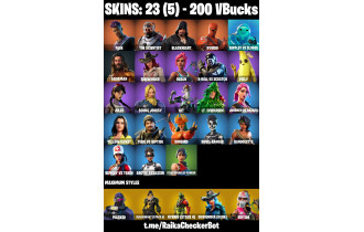 UNIQUE - Fade,  The Scientist  [23 Skins, 200 Vbucks, 24 Axes, 44 Emotes, 32 Gliders and MORE!]