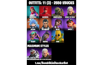 UNIQUE - Loserfruit ,  Daredevil  [11 Skins, 2550 Vbucks, 13 Axes, 13 Emotes, 13 Gliders and MORE!]