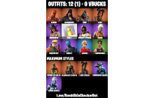 UNIQUE - Laguna,  Luxe  [12 Skins, 16 Axes, 20 Emotes, 14 Gliders and MORE!]