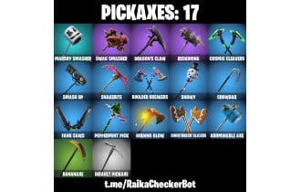 UNIQUE - Spike, Calamity [12 Skins, 1200 Vbucks, 17 Axes, 27 Emotes, 21 Gliders and MORE!]