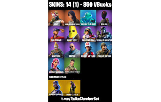 UNIQUE - Drift,  Gear Specialist Maya  [14 Skins, 850 Vbucks, 14 Axes, 20 Emotes, 20 Gliders and MORE!]