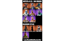 UNIQUE - Lynx, Merry Marauder  [8 Skins, 100 Vbucks, 10 Axes, 18 Emotes, 14 Gliders and MORE!]