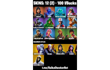 UNIQUE - Sorana,  Fusion  [12 Skins, 15 Vbucks, 24 Axes,  Emotes,17 Gliders and MORE!]