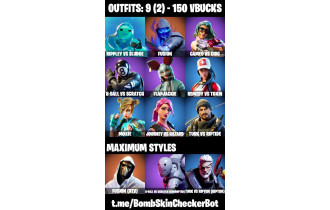 UNIQUE -  Fusion , Moxie [9 Skins, 150 Vbucks, 10 Axes, 13 Emotes,14 Gliders and MORE!]