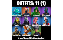 UNIQUE - Tilted Teknique ,  Crystal  [11 Skins, 11 Axes, 30 Emotes,  20 Gliders and MORE!]