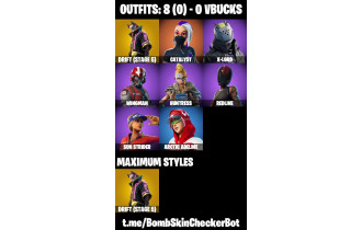 UNIQUE - Drift, Astroworld Cyclone [8 Skins, 13 Axes, 18 Emotes, 20 Gliders and MORE!]