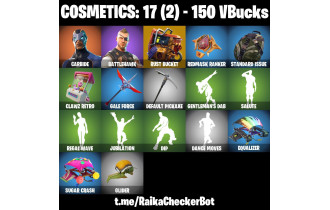 UNIQUE - Carbide,  Battlehawk  [2 Skins, 150 Vbucks, 2 Axes, 6 Emotes, 3 Glider and MORE!]