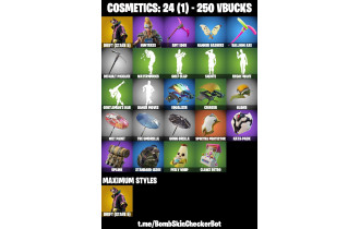 UNIQUE - Drift, Huntress  [2 Skins, 250 Vbucks, 4 Axes, 6 Emotes, 6 Gliders and MORE!]