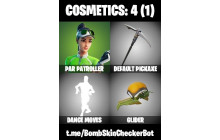 UNIQUE - Par Patroller ,  [1 Skins, 1 Axes, 1 Emotes, 1 Glider and MORE!]