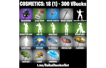 UNIQUE - Beachcomber, Clawz Retro [300 Vbucks, 2 Axes, 7 Emotes, 7 Gliders and MORE!]