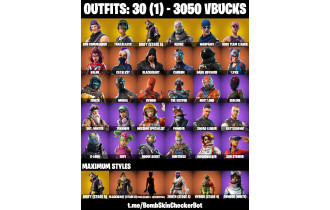 UNIQUE - OG STW, Take The L [30 Skins, 3050 Vbucks, 20 Axes, 21 Emotes, 23 Gliders and MORE!]