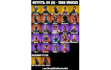 UNIQUE - The Reaper, OG STW [24 Skins, 1960 Vbucks, 24 Axes, 34 Emotes, 28 Gliders and MORE!]