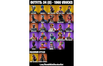 UNIQUE - The Reaper, OG STW [24 Skins, 1960 Vbucks, 24 Axes, 34 Emotes, 28 Gliders and MORE!]