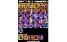 UNIQUE - OG STW, Blue Team Leader [31 Skins, 1150 Vbucks, 25 Axes, 29 Emotes,  Level, 28 Gliders and MORE!]