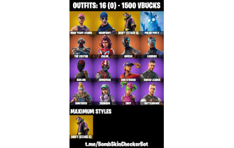 UNIQUE - OG STW, Omega [16 Skins, 1500 Vbucks, 21 Axes, 21 Emotes, 20 Gliders and MORE!]