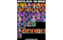 UNIQUE - OG STW, Lynx [28 Skins, 540 Vbucks, 29 Axes, 28 Emotes, 33 Gliders and MORE!]