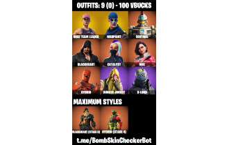 UNIQUE - OG STW,  [9 Skins, 100 Vbucks, 7 Axes, 10 Emotes, 8 Gliders and MORE!]