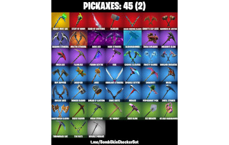 UNIQUE - OG STW , Merry Minty Pickaxe  [58 Skins, 800 Vbucks, 45 Axes, 44 Emotes, 46 Gliders and MORE!]