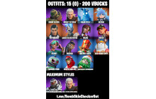 UNIQUE -  Arctic Adeline , Polar Peely [15 Skins, 200 Vbucks, 26 Axes, 23 Emotes, 30 Gliders and MORE!]