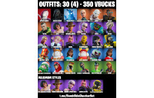 UNIQUE - Star Wand,  Spider Gwen  [30 Skins, 350 Vbucks, 43 Axes, 38 Emotes, 48 Gliders and MORE!]