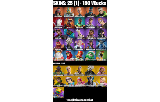 UNIQUE -  Kado Thorne , Spectra Knight  [25 Skins, 150 Vbucks, 36 Axes, 39 Emotes, 42 Gliders and MORE!]