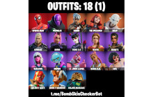 UNIQUE - Spider Man,  Prowler  [18 Skins, 23 Axes, 18 Emotes, 26 Gliders and MORE!]