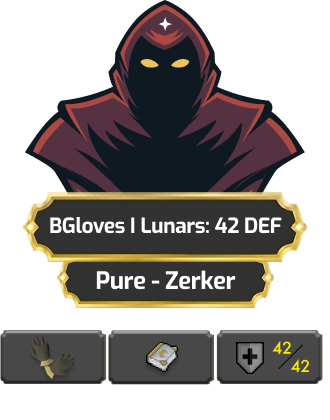 BGloves | Lunars: 42 DEF [Pure - Zerker]