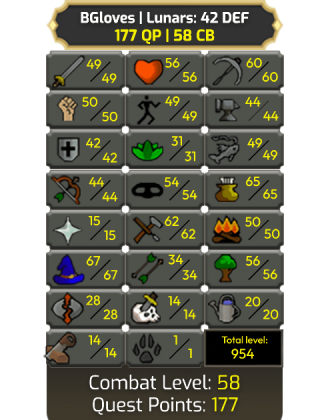 BGloves | Lunars: 42 DEF [Pure - Zerker]