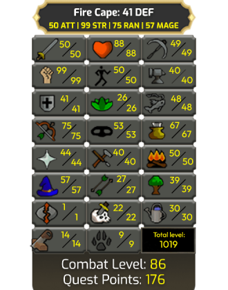 Fire Cape: 41 DEF [Pure - Zerker]