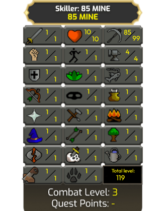 Skiller: 85 MINE [Ironman - HCIM]