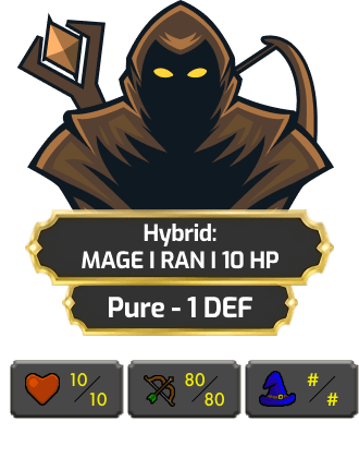 Hybrid: MAGE | RAN | 10 HP [Pure - 1 DEF]