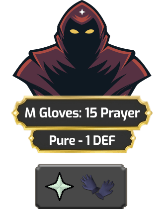 M Gloves: 15 Prayer [Pure - 1 DEF]