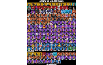 UNIQUE - Renegade Raider,  Psycho Bandit  [169 Skins, 335 Vbucks, 125 Axes, 231 Emotes, 119 Gliders and MORE!]