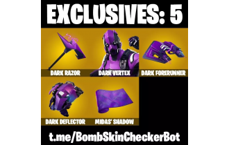 UNIQUE - Dark Vertex,  [10 Skins, 15 Axes, 12 Emotes, 13 Gliders and MORE!]