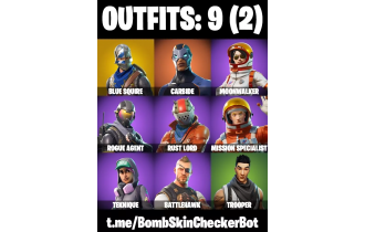 UNIQUE - Blue Squire, Take The L [9 Skins, 6 Axes, 7 Emotes, 7 Gliders and MORE!]